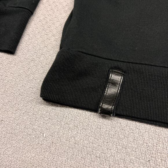 Naketano Hoodie Womens Large Black Pullover Cowl Fleece Activewear Casual - Picture 5 of 12